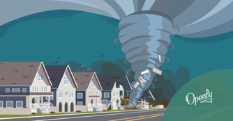 An illustration of a tornado